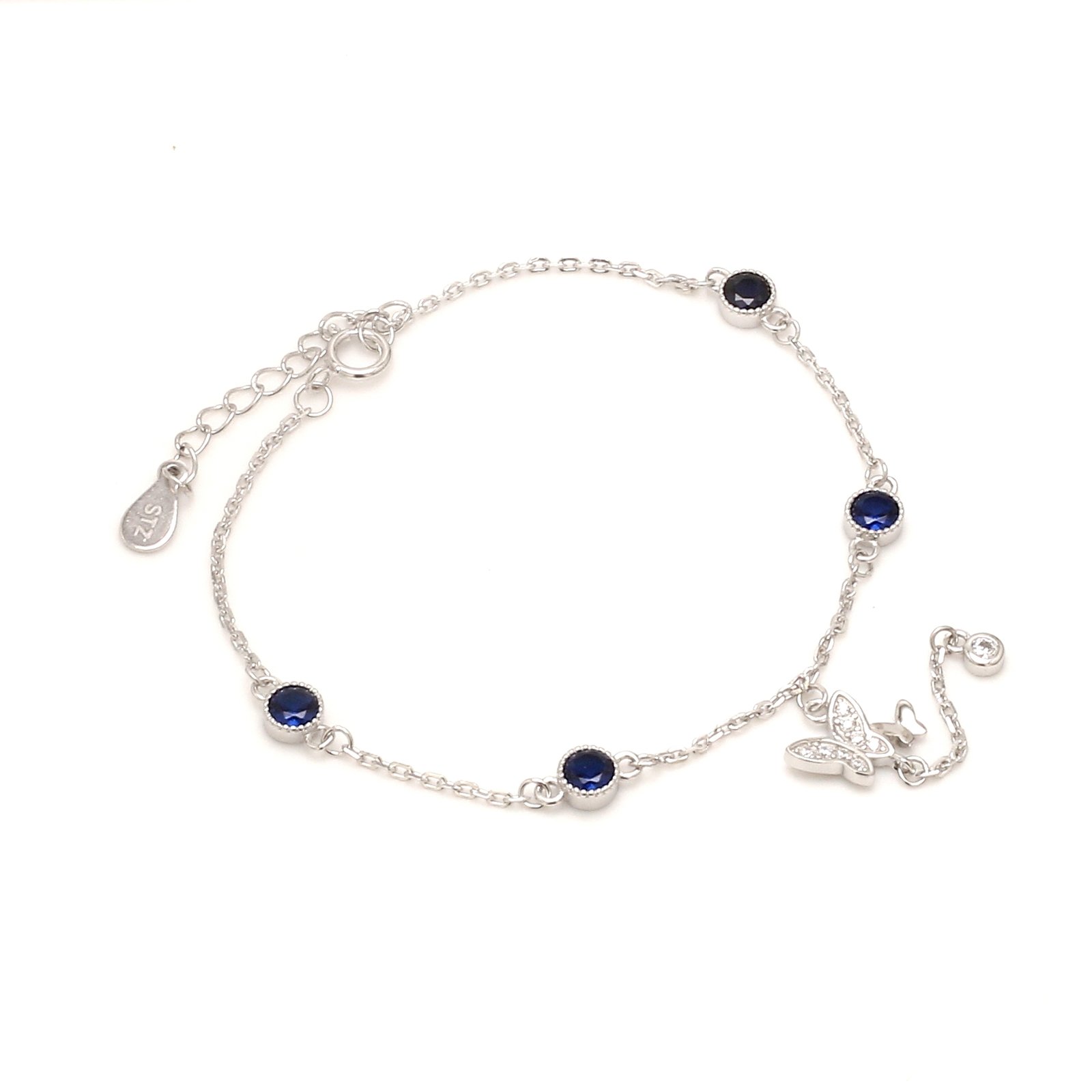 Nirelle Blue Drop Charm – Radiant Blue Crystal Drop - Image 3