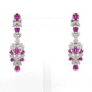 Magenta Mirage Danglers – Signature Earrings by Nirelle