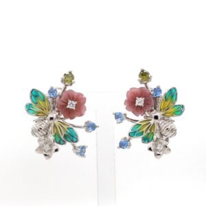 Nirelle Spring Studs – Chic Silver Stud Earrings Inspired by Fresh Blooming Beauty