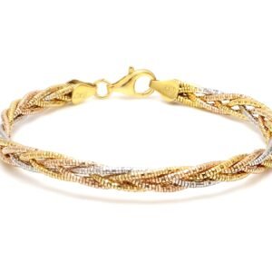 Nirelle  Twirl Tricolor Golden Chain Bracelet