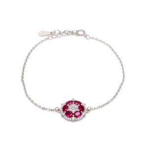 Nirelle Red Halo Bracelet – Radiant Elegance in Every Hue